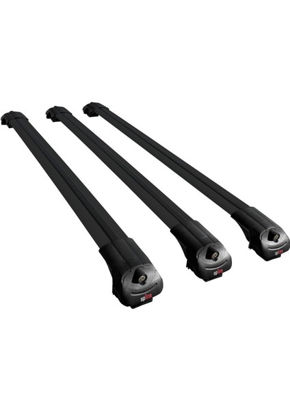 Vw Tiguan Allspace 2018-2023 Arası ile Uyumlu Ace-1 Ara Atkı Tavan Barı Siyah 3 Adet Bar