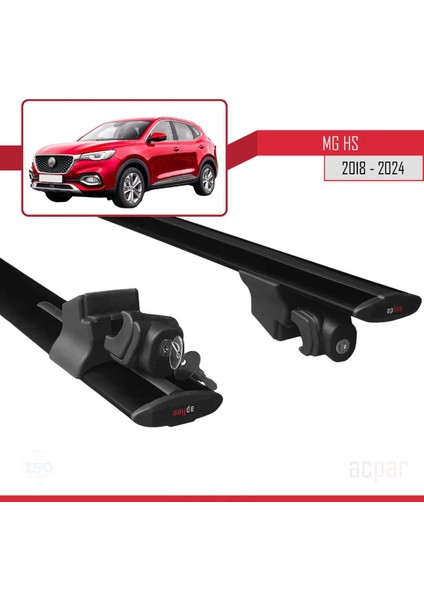 Mg Hs 2018 ve Sonrası ile Uyumlu Hook Model Anahtar Kilitli Ara Atkı Tavan Barı Siyah indirimleri