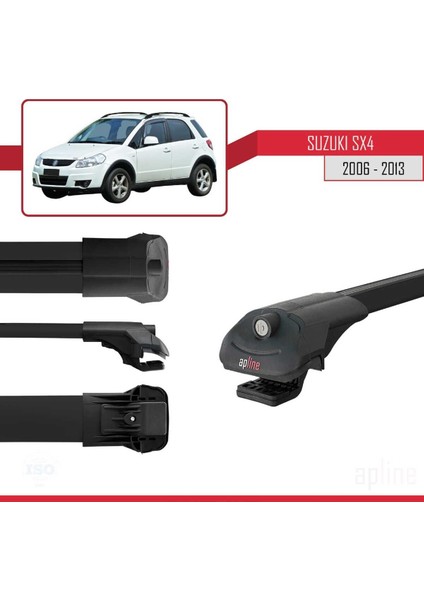 Suzuki Sx4 2006-2013 Arası ile Uyumlu Ace-1 Ara Atkı Tavan Barı Siyah 3 Adet Bar modelleri