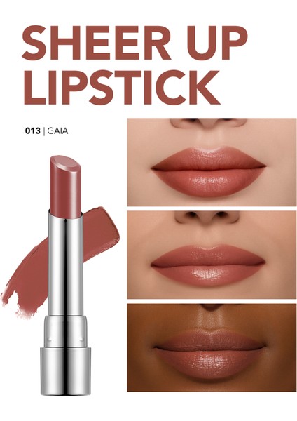 Sheer Up Yarı Saydam Renk Veren Nemlendirici Stick Parlak Ruj (013 Gaia) 8682536012119 indirimleri
