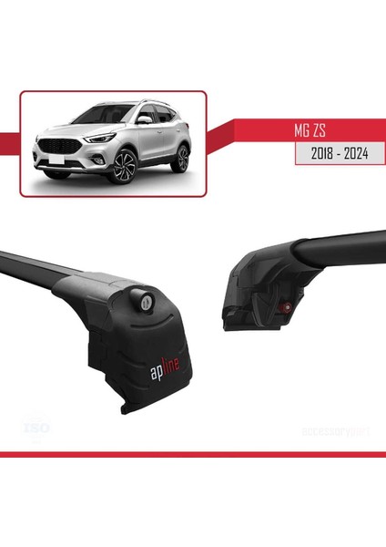 Mg Zs 2018 ve Sonrası ile Uyumlu Ace-2 Ara Atkı Tavan Barı Siyah