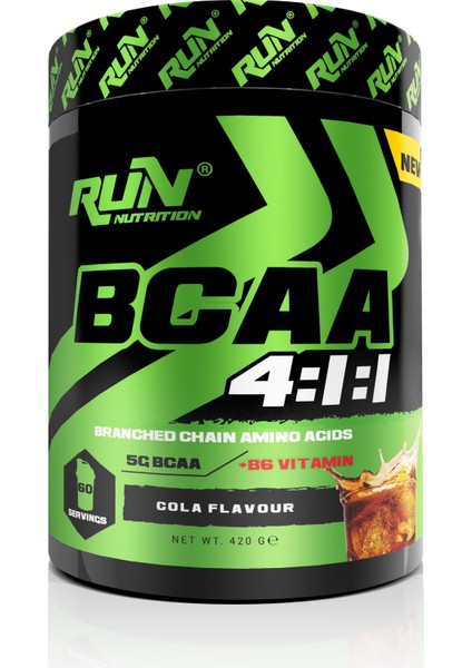 Bcaa 4.1.1 - Kola Aromalı - 420 gr - 60 Servis - Hediyeli