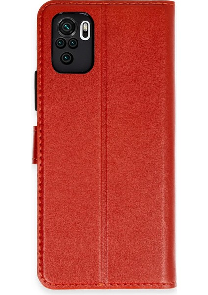 Redmi Note 10 Trend S Plus Kapaklı Kılıf - Kırmızı Drstr