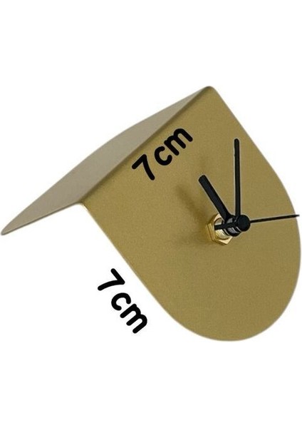 Altın Renk Metal Masa Saati, Minimal Tasarım, Şık ve Zarif Masa Saati fırsatları