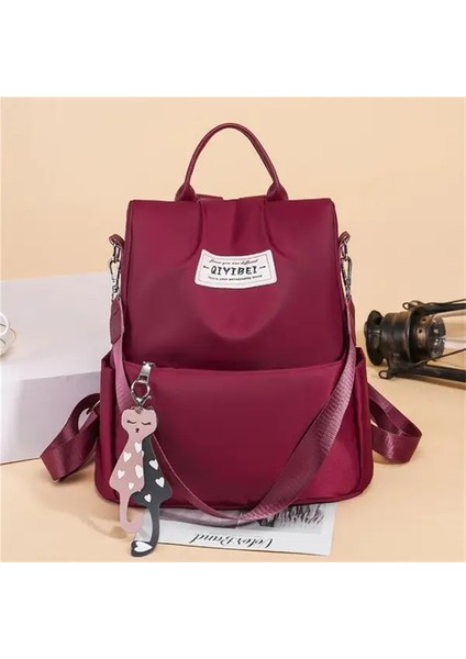 Kaliteli Su Geçirmez Oxford Sırt Çantası, Kadın Hırsızlık Anti-Hırsızlık Seyahat Day Pack, Casual Rucksack, Çok Kullanımlı Omuz Bags Kırmızı/boyut: 32X13X33CM (Yurt Dışından)