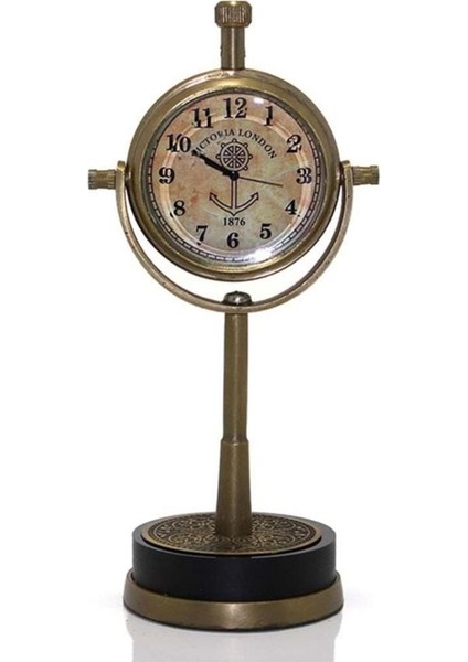 Renkli Masa Üstü Pirinç Saat, Şık ve Dayanıklı Tasarım, Ofis ve Ev Dekoru Için Ideal