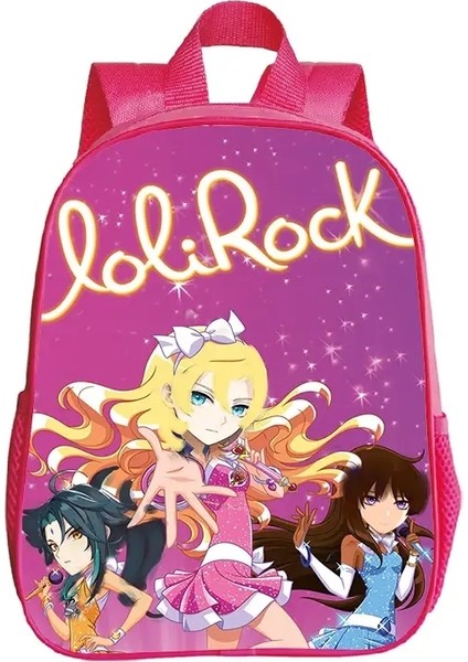 Su Geçirmez Lolirock Schoolbag 12INCH Pembe Sırt Çantası Okul Öncesi Kızlar Karikatür Anaokulu Kitap Çantası Çocukluk Eğitimi Backpack 17 (Yurt Dışından)