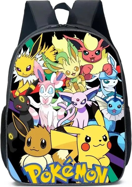 Ilköğretim ve Ortaokul Öğrencileri Için Pikachu Schoolbag Çocuk Sırt Çantası Sırt Çantaları Bagaj Bags 1 (Yurt Dışından)