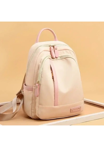 Için Kontrast Renk Sırt Çantası Genç Su Geçirmez Oxford Seyahat Rucksack Girls Snapsack Bolsa Siyah (Yurt Dışından)