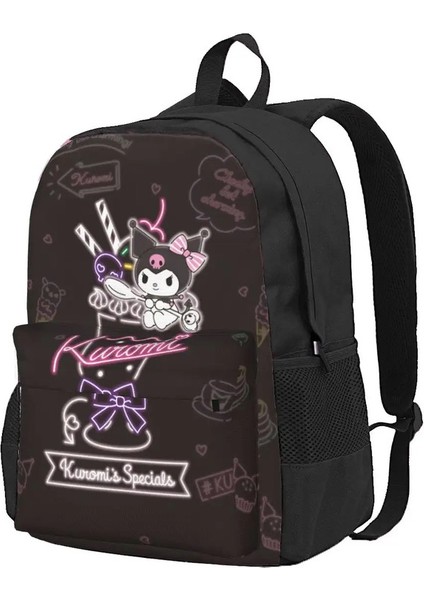 Kuromi Kat Metalcore Kawaii Sırt Çantası Mochila Trend Öğrenci Okul Çantası Goth Bilgisayar Ruck Çekiş Çocuklar Büyük Kapasite Ruck Çekme Renk: 4/boyut: 14X32X42 cm (Yurt Dışından)