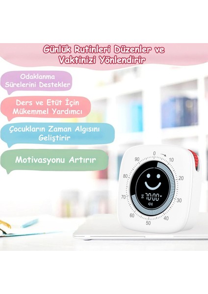 Dijital 60DK Kronometre, Mutfak ve Çalışma Için Motivasyon Saati fırsatları