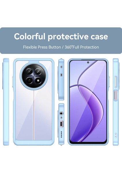 Realme 13 5g/12 5G/12X 5g/narzo N65 5g/narzo 70X 5G/C65 5g Kılıf Tpu+Akrilik Telefon Kılıfı-Mavi (Yurt Dışından) fiyatları