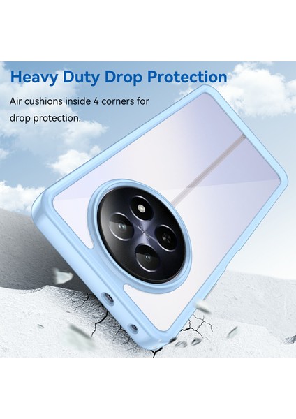 Realme 13 5g/12 5G/12X 5g/narzo N65 5g/narzo 70X 5G/C65 5g Kılıf Tpu+Akrilik Telefon Kılıfı-Mavi (Yurt Dışından) modelleri