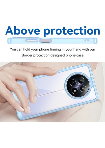 Realme 13 5g/12 5G/12X 5g/narzo N65 5g/narzo 70X 5G/C65 5g Kılıf Tpu+Akrilik Telefon Kılıfı-Mavi (Yurt Dışından) fırsatları