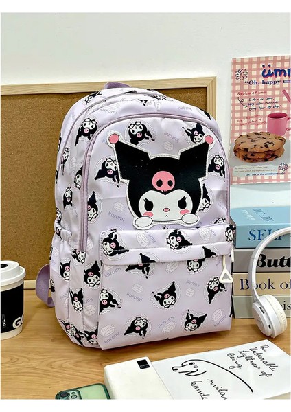 Sanrio Hello Kitty Kuromi Çocuklar Sırt Çantası Ilköğretim Okulu Öğrencileri 1-3-6 Sınıf Yükü Azaltıcı Büyük Kapasiteli Okul Çantaları Kız Kol: 1 (Yurt Dışından)