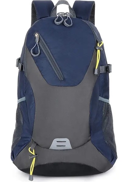 40L Büyük Kapasiteli Sıradan Sırt Çantası Erkekler/ Su Geçirmez Dizüstü Torba Yürüyüş Sporları Sırt Çantası Bisiklet Okulu Sırt Çantası Renk: Koyu Mavi (Yurt Dışından)