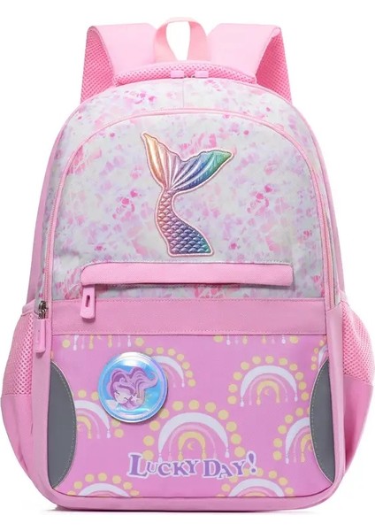 Çocuk Okul Çantaları Kızlar Çocuk Boşluk Çantası Ilköğretim Ortopedik Okul Sırt Çantası Prenses Sırt Çantası Okul Çantası Çocuklar Mochila Infantil Renk: YR6024-PINK (Yurt Dışından)