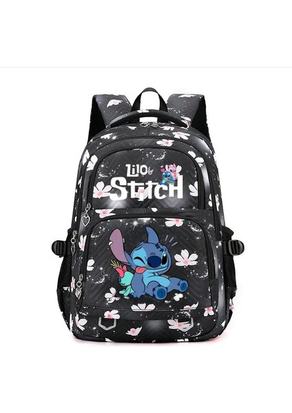 Karikatür Kuromi Su Geçirmez Sırt Çantası Kadın Sırt Çantaları Genç Kızlar Için Okul Çantası Kitap Çantası Mochila Renk: Black1 (Yurt Dışından)