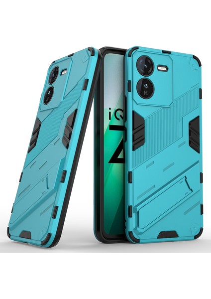 Vivo Iqoo Z9 5g Kickstand Kılıf Şok Emici Pc+Tpu Telefon Kılıfı-Bebek Mavisi (Yurt Dışından) fırsatları