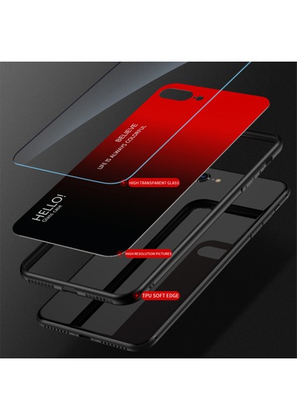 Vivo S12/V23 5g Için Degrade Renkli Telefon Kılıfı, Darbeye Dayanıklı Tpu Kenarlar + Sert Pc + Temperli Cam Koruyucu Kılıf - Degrade Mavi Siyah (Yurt Dışından) modelleri