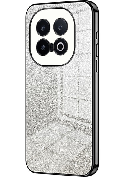 Vivo Iqoo 13 5g Kılıf Galvanik Degrade Parıltılı Tpu Telefon Kılıfı-Siyah (Yurt Dışından)
