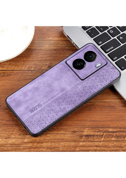 Azns Vivo Iqoo Z7 5G/Z7X 5g Pu Deri+Tpu Telefon Kılıfı Baskılı Desen Kaymaz Tutma Kapağı-Mor (Yurt Dışından) fırsatları