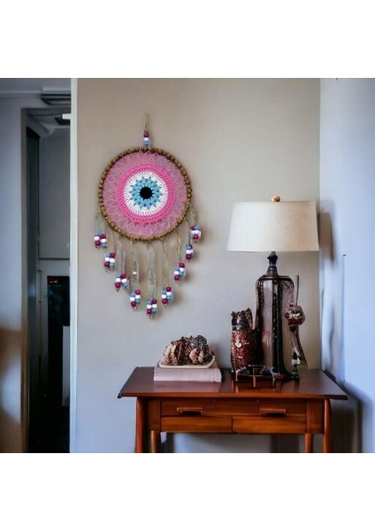 Örgülü Duvar Süsü Pembe Boncuklu Duvar Dekoru fiyatları