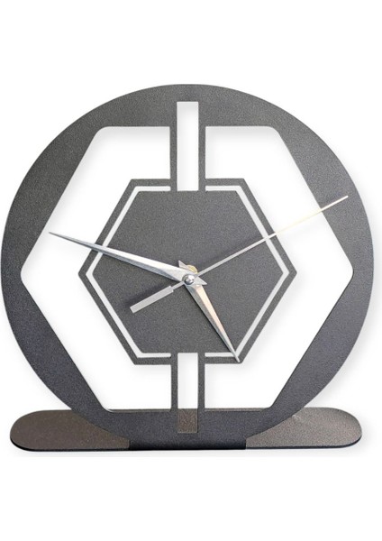 Şık Siyah Masa Saati, Modern Tasarım, Şık ve Kullanışlı Ev Ofis Aksesuarı