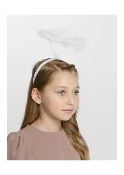 Beyaz Otrişli Tüylü Esnek Yapı Melek Haresi Melek Tacı