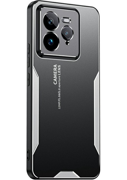 Realme Gt 7 Pro 5g Telefon Kılıfı Alüminyum Alaşımlı Tpu Pc Arka Kapak-Gümüş (Yurt Dışından)