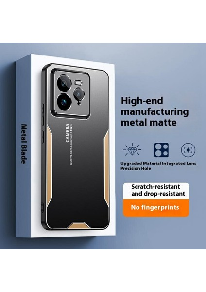 Realme Gt 7 Pro 5g Telefon Kılıfı Alüminyum Alaşımlı Tpu Pc Arka Kapak-Gümüş (Yurt Dışından)