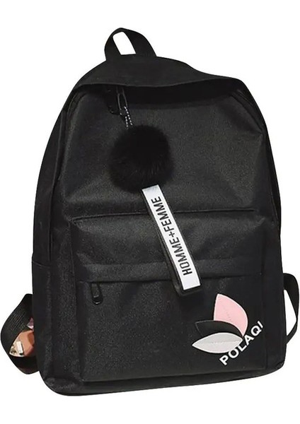 Baskılı Yapraklar Sırt Çantası Büyük Kapasiteli Sırt Çantası Fermuarı Taşınabilir Kılavuz Çalguk Kadın Omuz Çantası Basit Öğrenci Schoolbag Gri (Yurt Dışından)