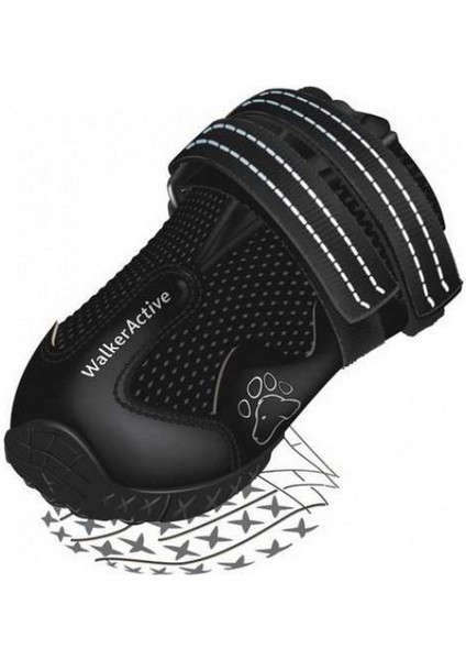Köpek Yürüyüş Botu 2 Adet M-L Siyah Drstr