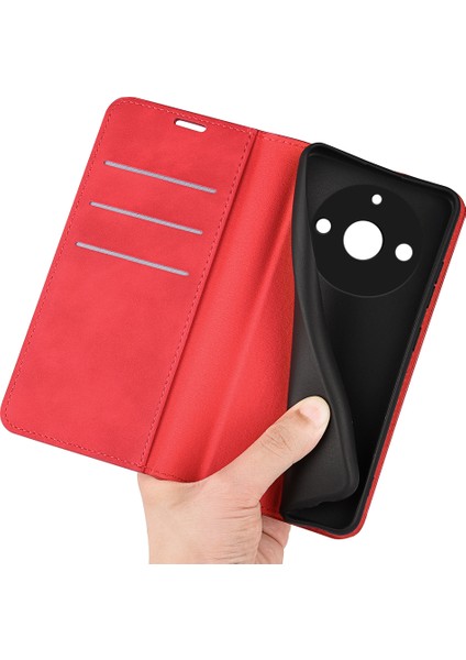 Realme 11 Pro 5g/11 Pro+5g Için Telefon Kılıfı, Pu Deri Cilt Dokunuşlu Cüzdan Standı Telefon Kılıfı-Kırmızı (Yurt Dışından) fırsatları