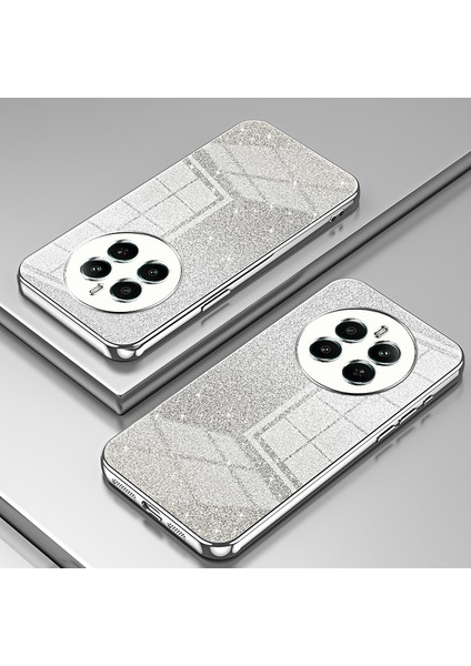 Realme 12 4g/12+5g Gradient Glitter Cep Telefonu Kılıfları Elektrokaplamalı Düşmeye Dayanıklı Tpu Kabuk-Gümüş (Yurt Dışından) indirimleri