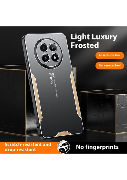 Realme 13 Pro 5g(Global)/13 Pro+5g(Global)Telefon Kılıfı Alüminyum Alaşımlı Tpu Pc Arka Kapak-Kırmızı (Yurt Dışından)