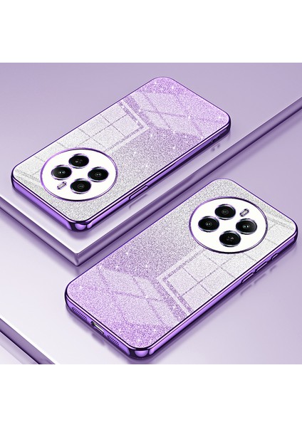 Realme 12 4g/12+5g Gradient Glitter Cep Telefonu Kılıfları Elektrokaplamalı Düşmeye Dayanıklı Tpu Kabuk-Mor (Yurt Dışından) indirimleri