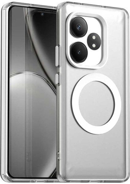 Realme Gt 6 5g/gt 6t 5g/gt Neo6 Se 5g/gt Neo6 5g Için Telefon Kılıfı Magsafe Pc+Tpu+Pet Düşmeye Karşı Dayanıklı Telefon Kılıfı-Beyaz (Yurt Dışından)