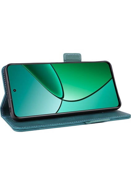 Realme 12 4g/12+5g Cüzdan Telefon Kılıfı Donanım Dekor Pu Deri Folio Kapaklı Kapak-Mavi (Yurt Dışından) modelleri