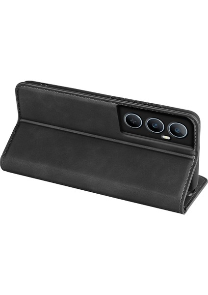 Realme C65 4g Kılıf Cilt Hissi Pu Deri Telefon Kılıfı Güçlü Manyetik-Siyah (Yurt Dışından) fırsatları