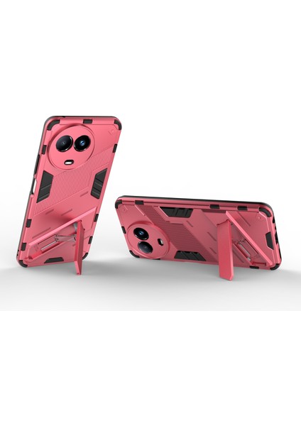 Realme 11X 5g/11 5g(Global)Pc+Tpu Koruyucu Cep Telefonu Kılıfı Kickstand ile Düşmeye Dayanıklı Kılıf-Gül (Yurt Dışından) modelleri