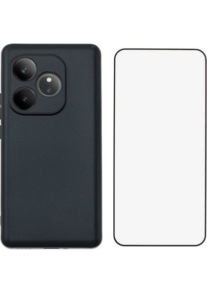 Wanlonfeng Ms Serisi Realme Gt 6 5g Tpu Kılıf Mat Arka Kapak Temperli Camlı (Yurt Dışından)