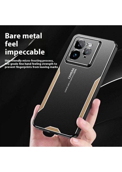 Realme Gt 7 Pro 5g Telefon Kılıfı Alüminyum Alaşımlı Tpu Pc Arka Kapak-Gümüş (Yurt Dışından)