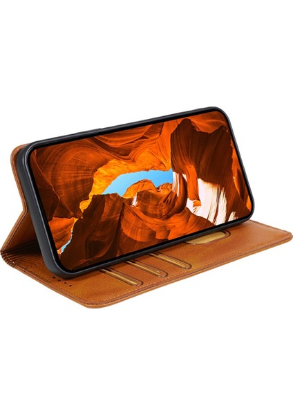 Realme 14 Pro+5g Kılıf Güçlü Manyetik Pu Deri Telefon Kılıfı Dana Dokusu-Haki (Yurt Dışından) modelleri