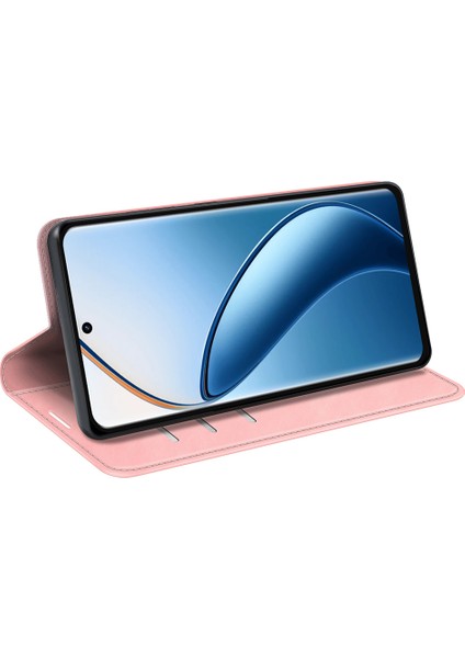 Realme 12 4g/12+5g Kılıf Cüzdan Pu Deri Stand Telefon Kılıfı Manyetik Otomatik Kapanma-Pembe (Yurt Dışından) fırsatları