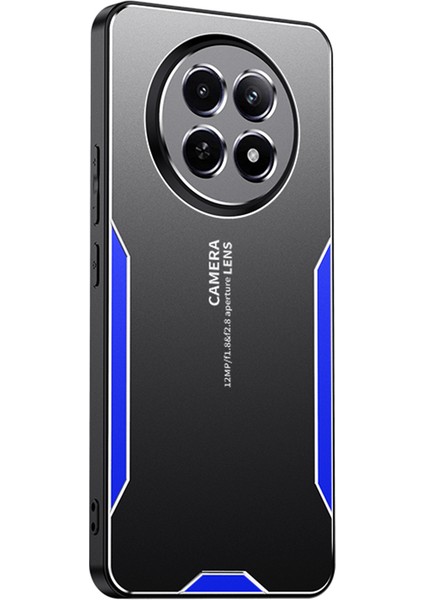Realme 13 Pro 5g(Global)/13 Pro+5g(Global)Telefon Kılıfı Alüminyum Alaşımlı Tpu Pc Arka Kapak-Mavi (Yurt Dışından)