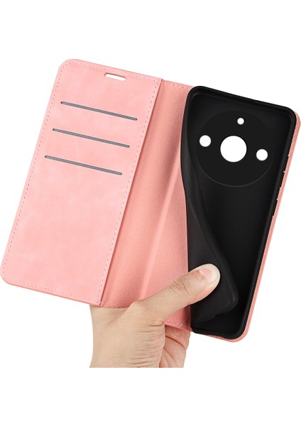 Realme 11 Pro 5g/11 Pro+5g Için Telefon Kılıfı, Pu Deri Cilt Dokunuşlu Cüzdan Standı Telefon Kılıfı-Pembe (Yurt Dışından) fırsatları