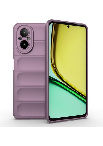 Realme C67 4g Tpu Telefon Kılıfı Hassas Kesikler Kamera Koruma Kapağı-Açık Mor (Yurt Dışından)