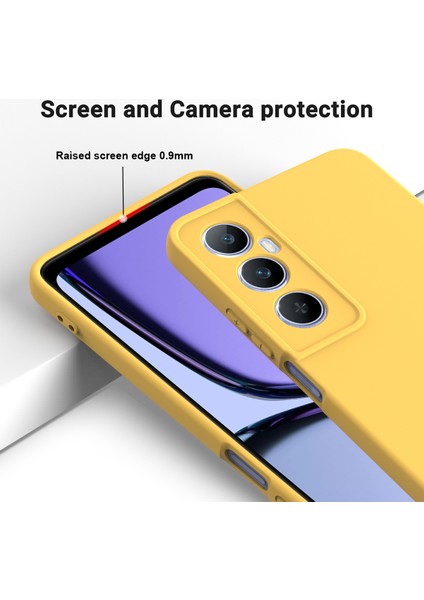Realme C65 4g Koruyucu Kılıf Sıvı Silikon Telefon Kılıfı Bilek Kayışı Ile-Sarı (Yurt Dışından) fırsatları