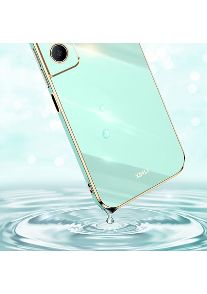 Xınlı Realme C65 4g Kılıf Koruyucu Tpu Cep Telefonu Kılıfı Galvanik Çerçeveli-Siyah (Yurt Dışından) fiyatları
